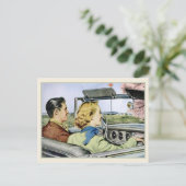 はがきアートとクールヴィンテージイラストレーション ポストカード (スタンド正面)