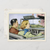 はがきアートとクールヴィンテージイラストレーション ポストカード (正面/裏面)