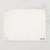 はがきアートとクールヴィンテージイラストレーション ポストカード (裏面)