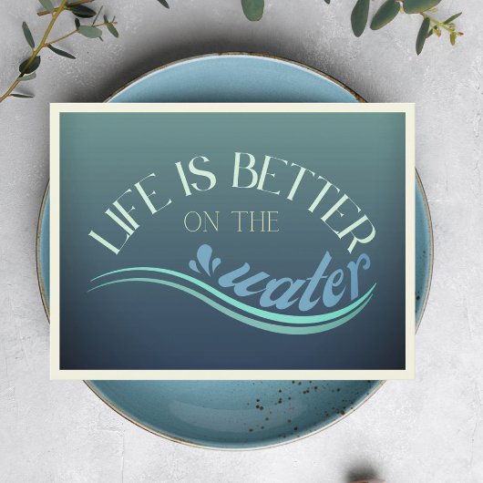 はがきウォータースポーツサーフィンsup sail boat vation ポストカード