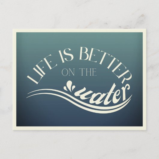 はがきウォータースポーツサーフサップセーリングバケーション ポストカード (正面)