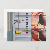 はがきキス – ラブイズラブゲイ/レズビアン ポストカード (正面/裏面)