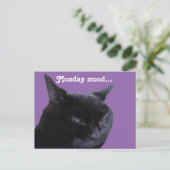 はがきキャット月曜日ムード ポストカード (スタンド正面)