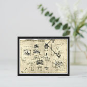 はがきクラシックヴィンテージ/レオナルドダヴィンチ18 ポストカード (スタンド正面)