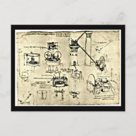 はがきクラシックヴィンテージ/レオナルドダヴィンチ18 ポストカード