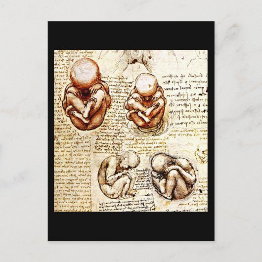 はがきクラシックヴィンテージ/レオナルドダヴィンチ9 ポストカード (正面)