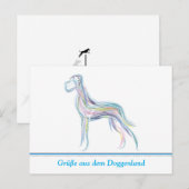 はがきグレートダン ポストカード (正面/裏面)