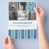 はがきサイズのフライヤー画像 チラシ (手)