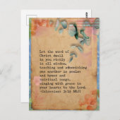 はがきサイズBible Verseメモリーカード ポストカード (正面/裏面)