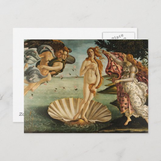 はがきザ誕生オブビーナスサンドロボッティチェリ ポストカード (正面/裏面)