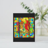 はがきステンドガラス–27 ポストカード (スタンド正面)