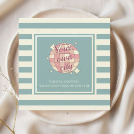 はがきストライプのの個人用都市名はがき シーズンカード