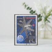 はがきソビエトMolniya通信衛星 ポストカード (スタンド正面)