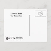 はがきテンプレートショップガール ポストカード (裏面)