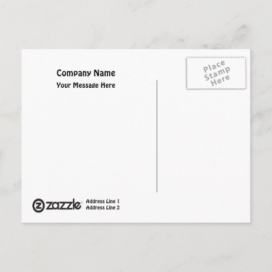 はがきテンプレートショップガール ポストカード (裏面)