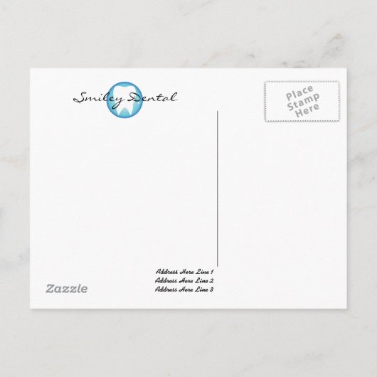 はがきテンプレートデンタルケア ポストカード (裏面)