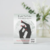 はがきテンプレートネイルサロン ポストカード (スタンド正面)