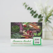 はがきテンプレートファーマーズマーケット ポストカード (スタンド正面)