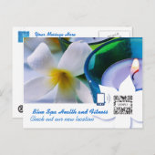 はがきテンプレートブルースパ 案内ポストカード (正面/裏面)