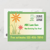 はがきテンプレート気に芝生 ポストカード (正面/裏面)