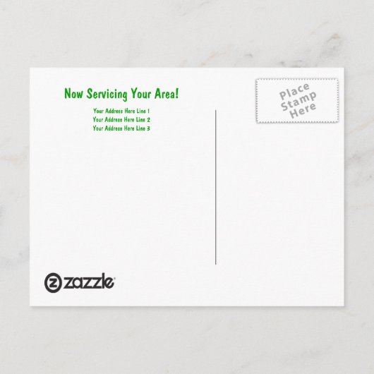 はがきテンプレート気に芝生 ポストカード (裏面)