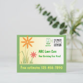 はがきテンプレート気に芝生 ポストカード (スタンド正面)