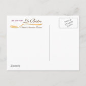 はがきテンプレート素晴らしダイニフランスのング ポストカード (裏面)