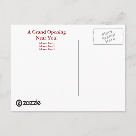 はがきテンプレートRealtyの専門家 ポストカード (裏面)