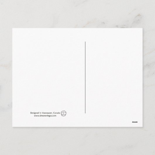 はがきデザート水彩食品イラスト。 シーズンポストカード (裏面)