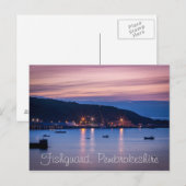 はがきトワイライトフィッシュガードペンブロケシャーウェールズ ポストカード (正面/裏面)