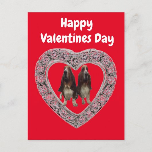 はがきドイツのハッピーバレンタインデー ポストカード (正面)