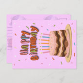 はがきハッピーバースデー シーズンポストカード (正面/裏面)