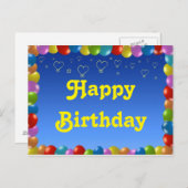 はがきハッピーバースデー ポストカード (正面/裏面)