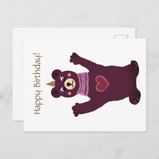 はがきハッピーバースデー ポストカード (正面/裏面)