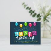はがきハッピーバースデー ポストカード (スタンド正面)