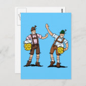 はがきハッピーレダーホーセンメンビールスタイン ポストカード (正面/裏面)