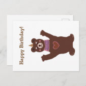 はがきハッピー1歳の誕生日 ポストカード (正面/裏面)