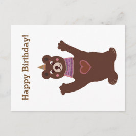 はがきハッピー1歳の誕生日 ポストカード