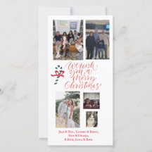 はがきパーソナライズされたクリスマスカード