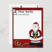 はがきパーソナライズされた – ウィッシュリスト赤 ポストカード (正面/裏面)