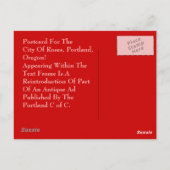 はがきビンテージアンドポートランドオレゴンシティオブバラ ポストカード (裏面)