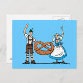 はがきビールフェスティバルカッププレッツェル ポストカード (正面/裏面)