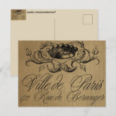 はがきフランスのはがき ポストカード (正面/裏面)