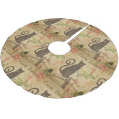 はがきフランスのクリスマスツリースカート ブラッシュドポリエステルツリースカート (アングル)