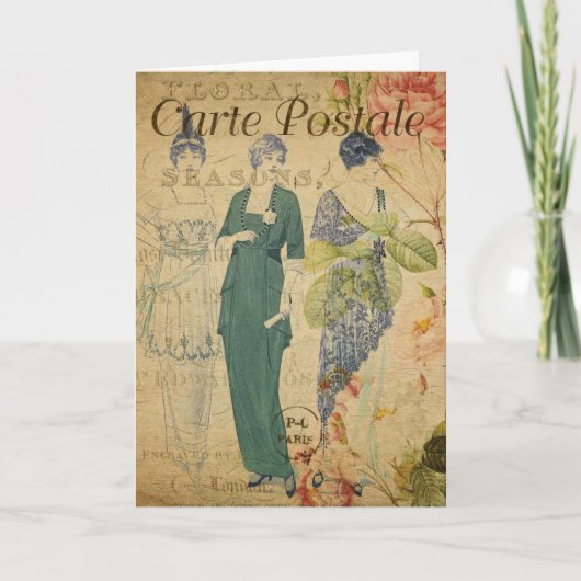 はがきフランスのグリーティングカード カード (正面)