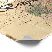 はがきフランスのコラージュのポスターまたはプリント ポスター (角)