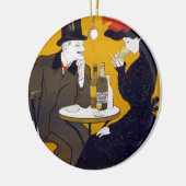 はがきフランスのセラミックオーナメント セラミックオーナメント (左)