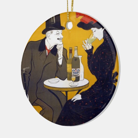 はがきフランスのセラミックオーナメント セラミックオーナメント (左)