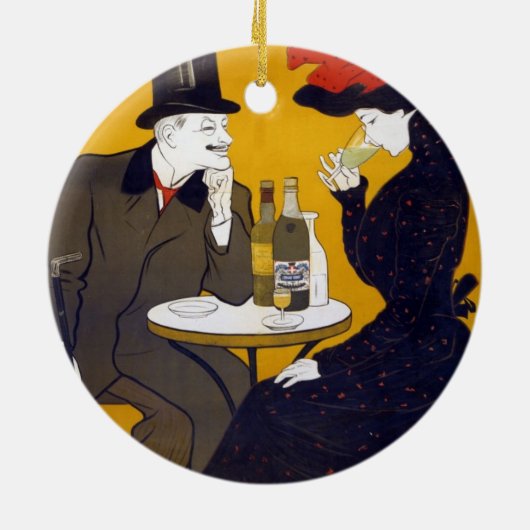 はがきフランスのセラミックオーナメント セラミックオーナメント (裏面)