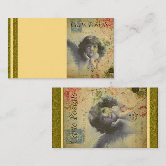 はがきフランスの名刺 名刺 (正面/裏面)